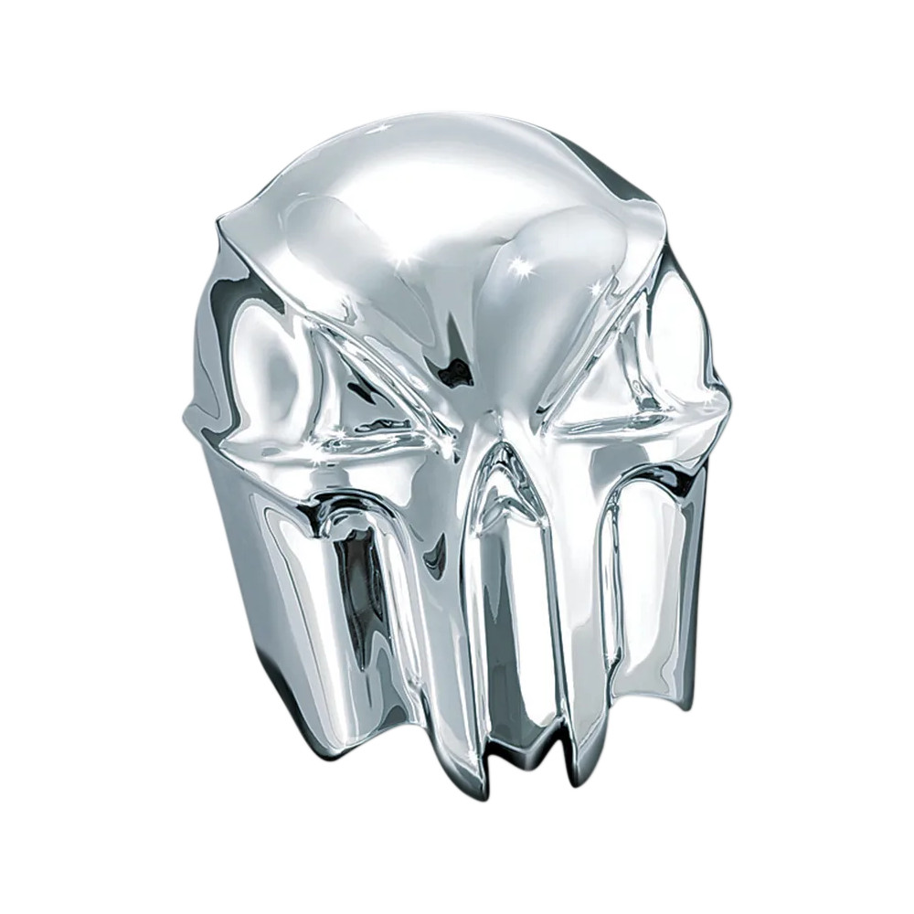 Cubierta de bocina con calavera — cromado Cubierta de bocina con calavera — cromado