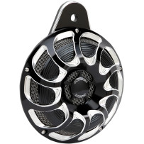 Billet Horn — Black, Chrome