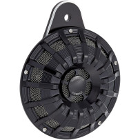 Billet Horn — Black, Chrome