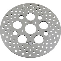 Polished Stainless Steel Drilled Brake Rotor