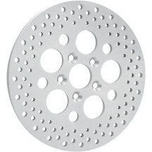 Rotor de freno perforado de acero inoxidable pulido
