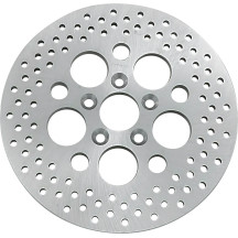 Rotor de freno perforado de acero inoxidable pulido