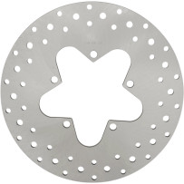 Stainless Steel Drilled Brake Rotor — 292 mm (11.5"), ground finish