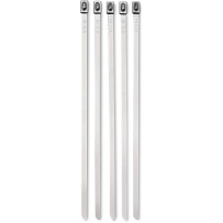 Brida de acero inoxidable — 35.5 cm (14"), paquete de 5
