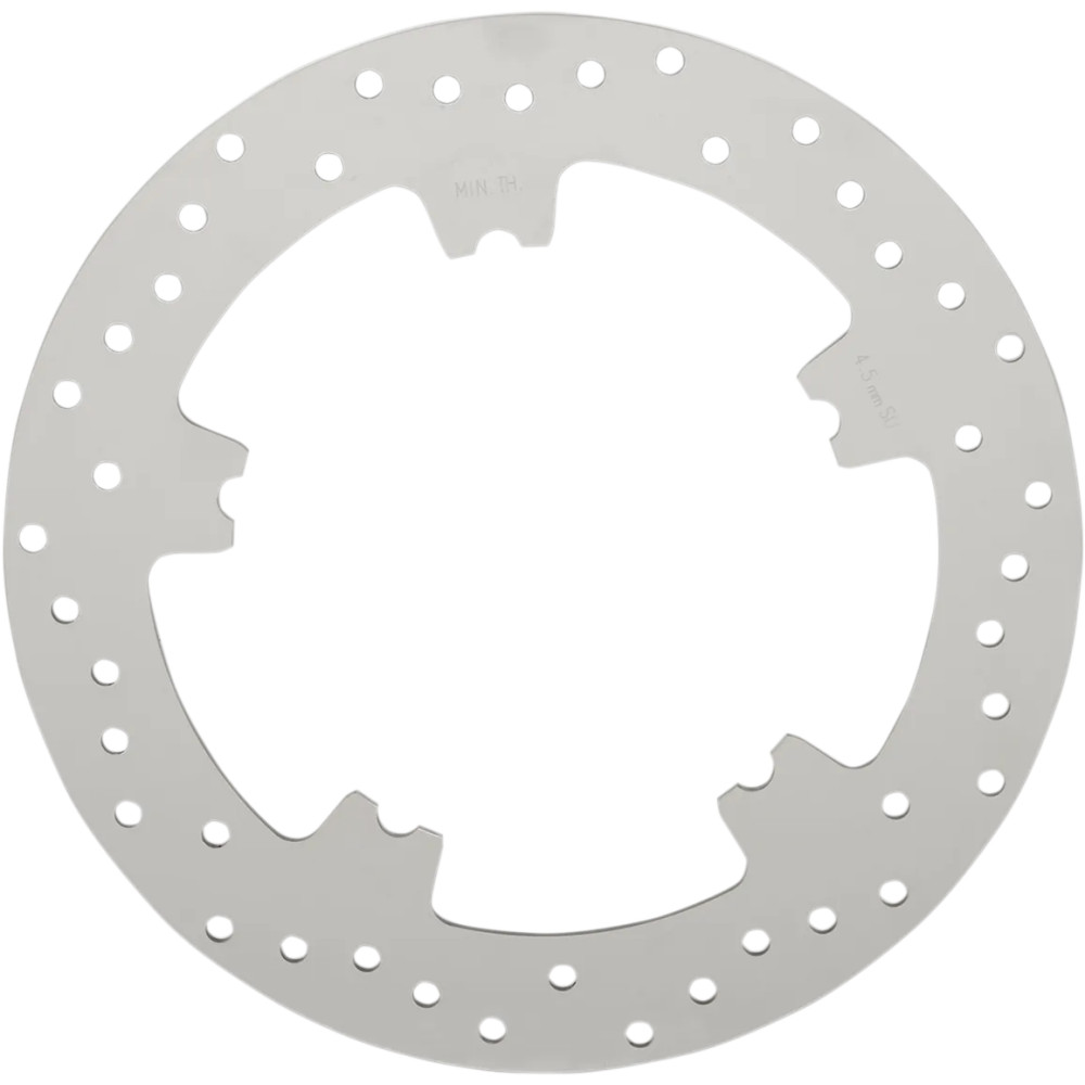 Polished Stainless Steel Drilled Brake Rotor Polished Stainless Steel Drilled Brake Rotor