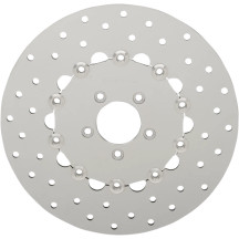 Polished Stainless Steel Drilled Brake Rotor