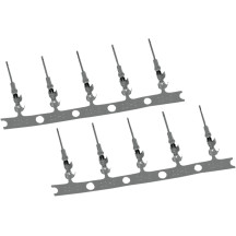 Kit Deutsch DTM de enchufe y receptáculo — 1 pin, macho, plateado, paquete de 100