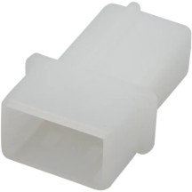 Conector AMP Mate-N-Lok — 2 pines macho, 305 mm (12\") de cable, Blanco