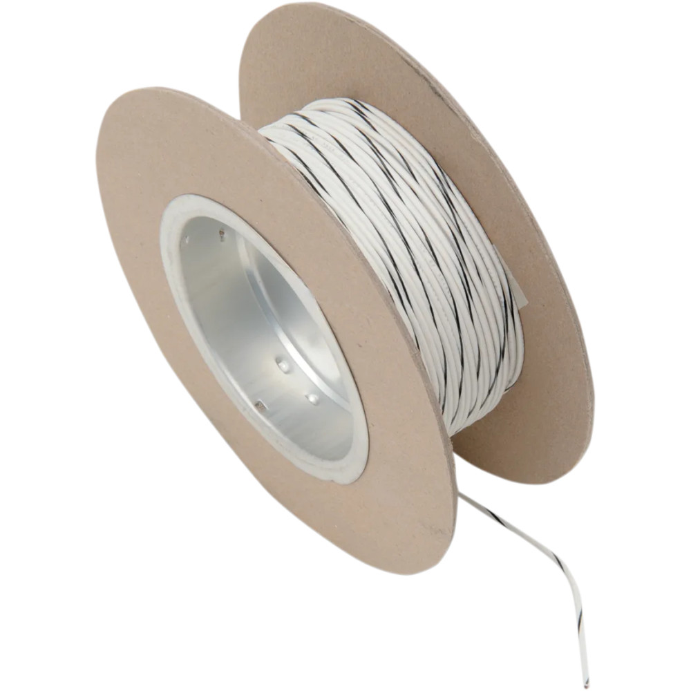 OEM Color Wire Spool — 18 AWG, 100' (30.5 m), White OEM Color Wire Spool — 18 AWG, 100' (30.5 m), White