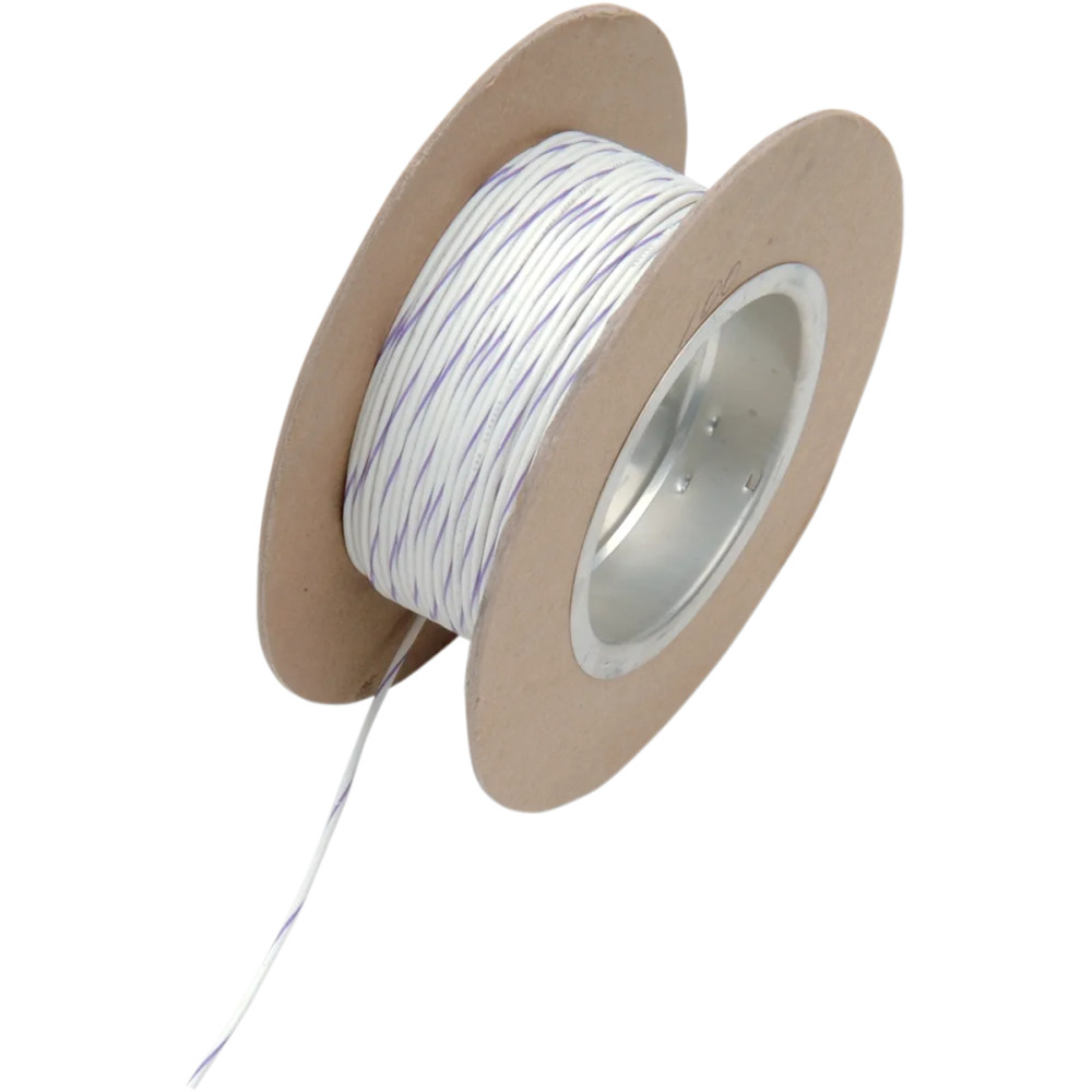 OEM Color Wire Spool — 18 AWG, 30.5 m (100'), White OEM Color Wire Spool — 18 AWG, 30.5 m (100'), White