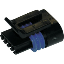 Conector tipo OEM — Delphi, 2 pines, macho, negro