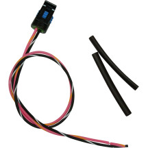 Arnés de cableado con pigtail — 457 mm (18\"), conector de 3 pines, negro