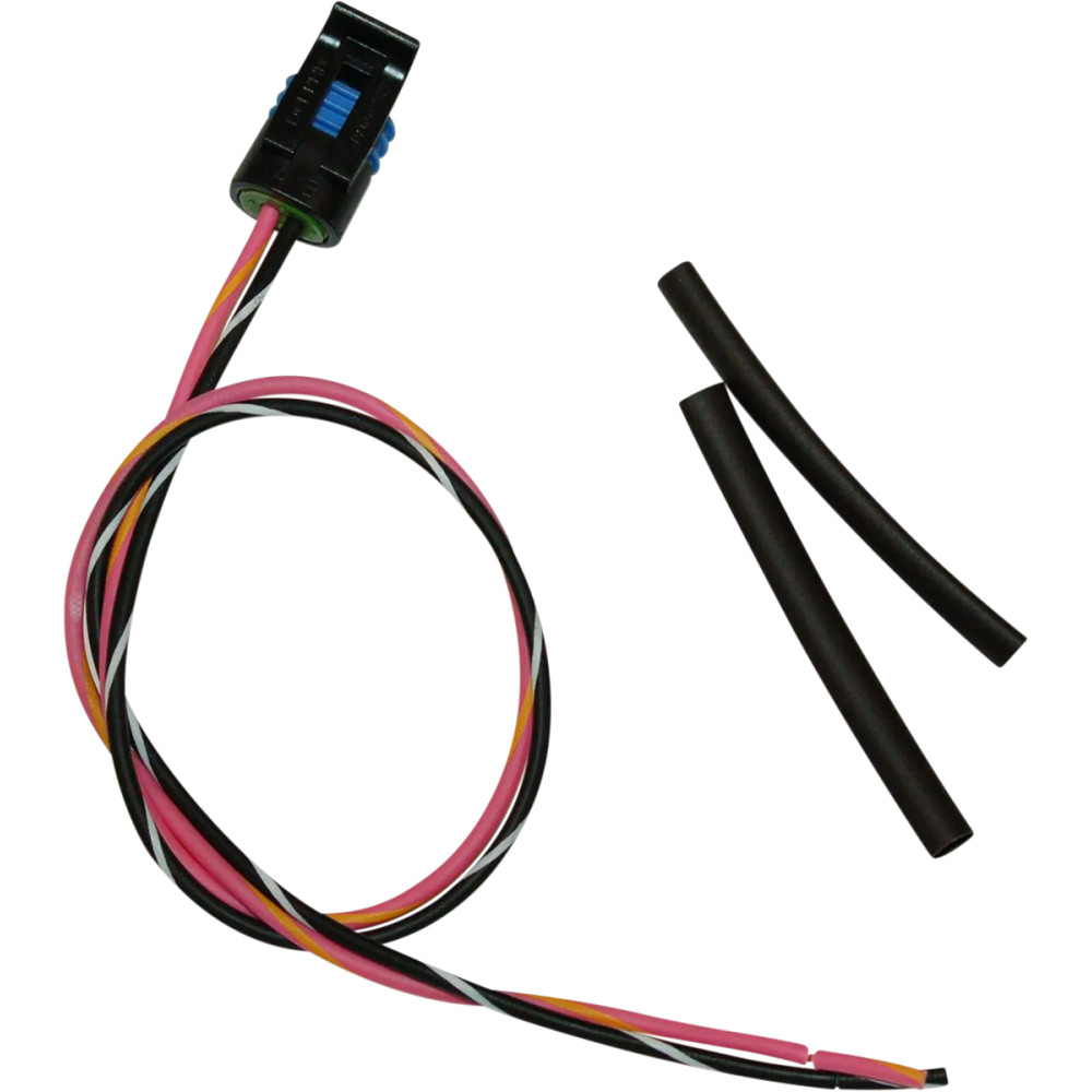 Arnés de cableado con pigtail — 457 mm (18\"), conector de 3 pines, negro