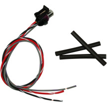 Wiring Harness with Pigtail — 3-pin Delphi, 457 mm (18\"), Black