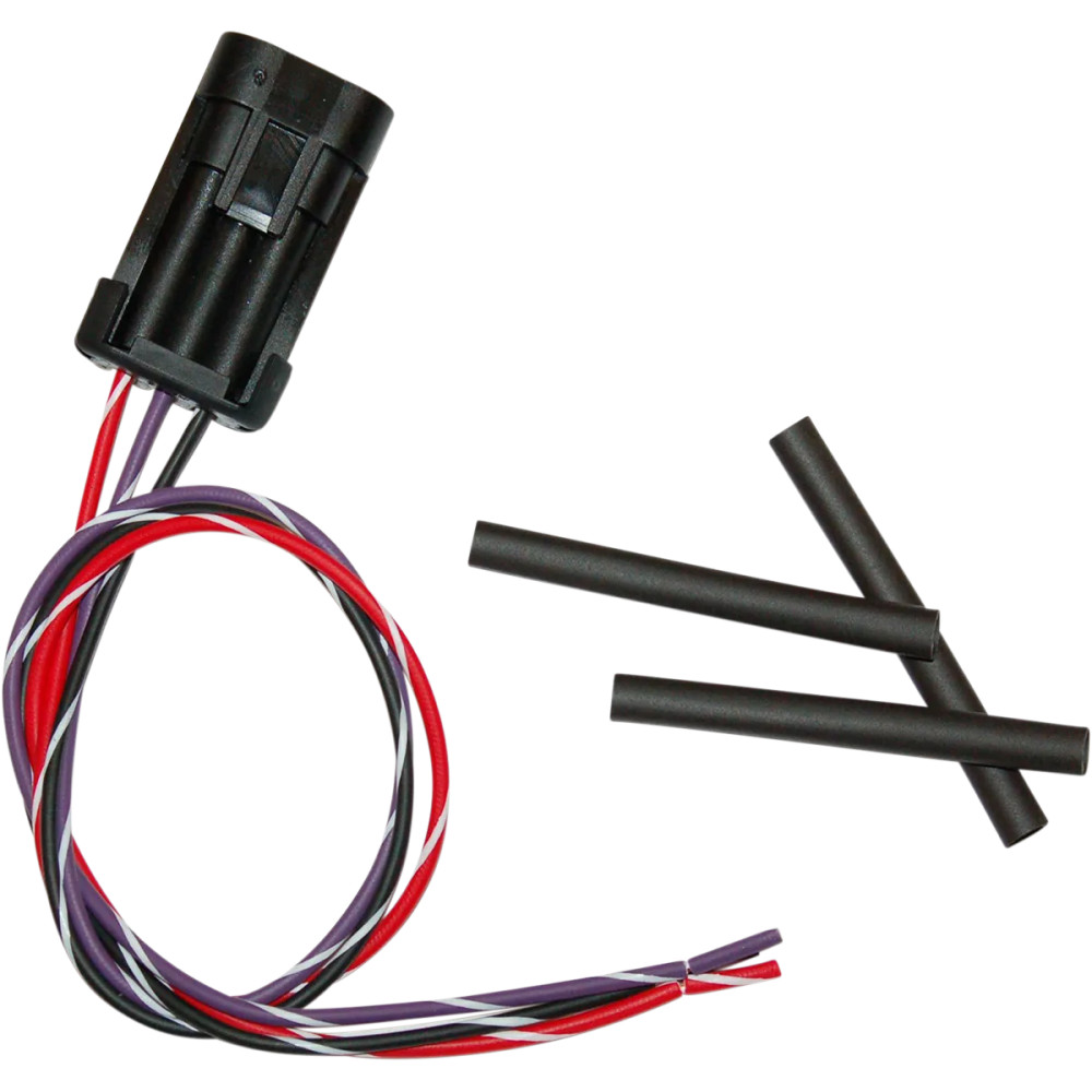 Arnés de cableado con pigtail — 18" (457 mm), conector Delphi de 3 pines, Negro