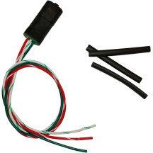 Wiring Harness with Pigtail — 457 mm (18\"), 3-pin Delphi connector, Black