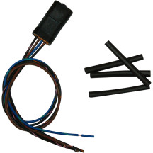 Arnés de cableado con pigtail — 457 mm (18") de cable, conector Delphi de 4 pines, negro