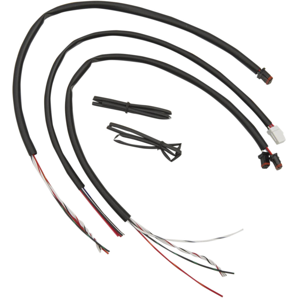 Kit de cableado de extensión para manillar — cable de 19-1/2", Harley Davidson®, negro
