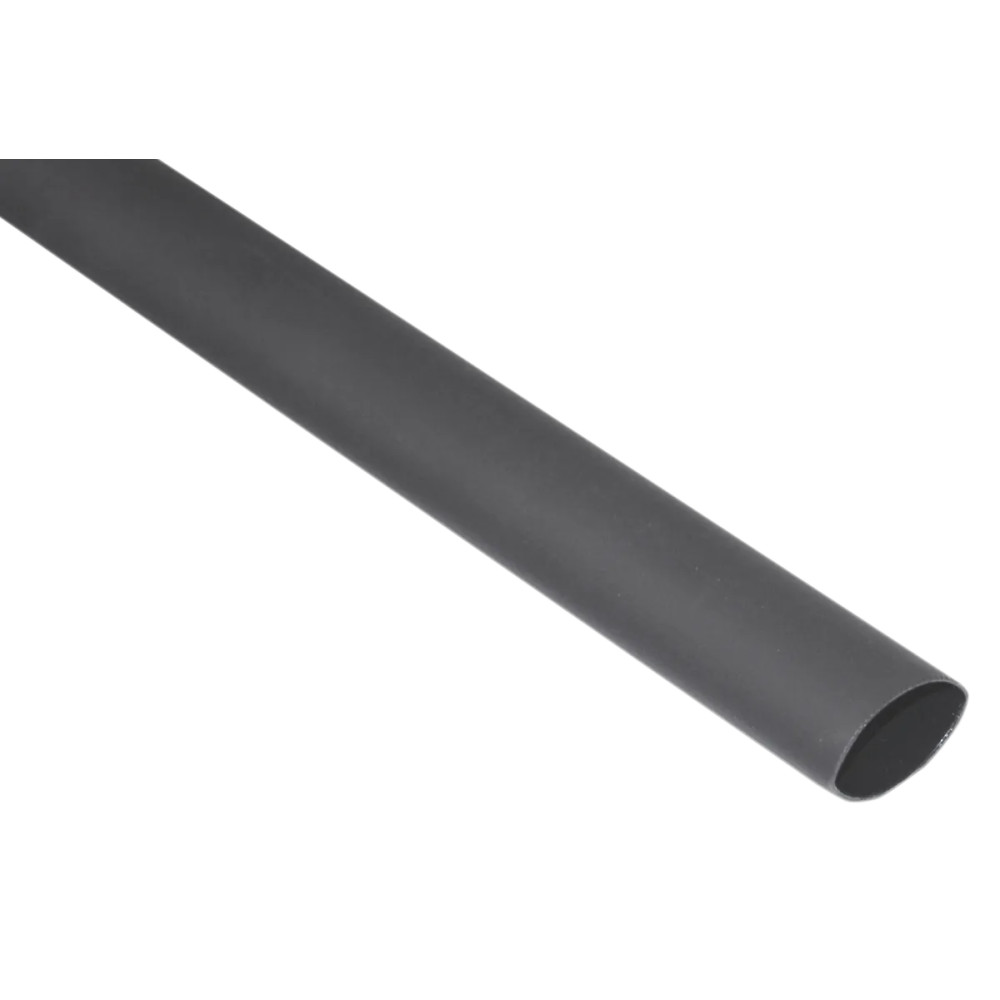Manga termorretráctil con forro adhesivo — 12.7 mm (1/2"), 122 cm (4'), Negro