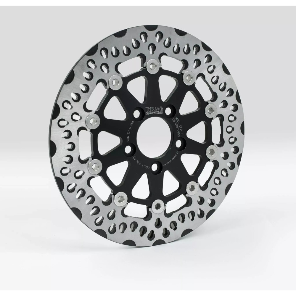 Rotor de freno serie FTK — 300 mm diámetro exterior, 7.0 mm grosor, dos piezas (flotante), negro