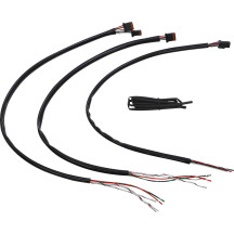 Kit de cableado para extensión de manillar — 51 cm (20"), Harley-Davidson, negro