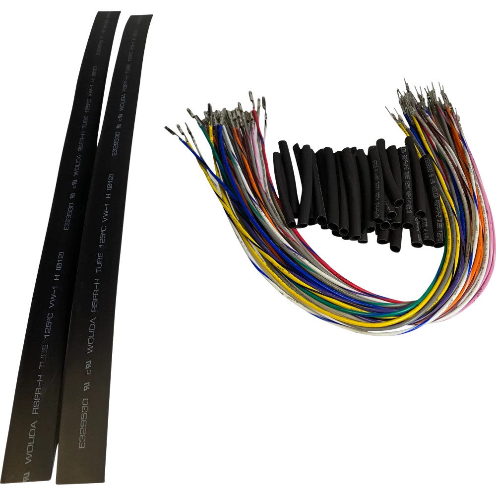 Kit de cableado de extensión para manillar — 15" (38 cm), Harley-Davidson, Negro