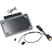 License Plate Frame — Harley Davidson®, Chrome, White