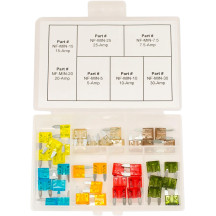Juego de fusibles surtidos — Mini, transparente