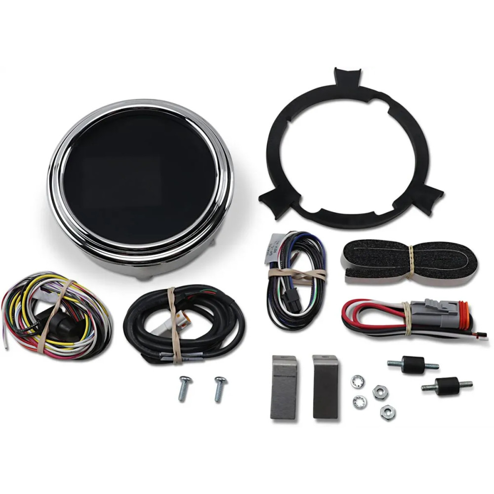 MLX - 2000 Series Gauge — Fits stock 4-1/2"–5" housing, Chrome