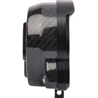 Gauge Relocation Kit — Speedometer, front mount, black anodized