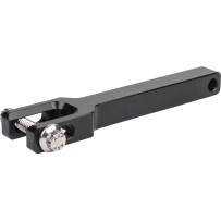 Gauge Relocation Bracket — Front, Black anodized
