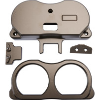 Dual Gauge Mount For Performance Risers — Brown, Billet Aluminum