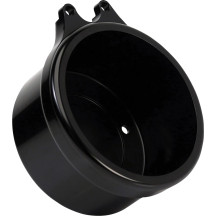 Soporte de velocímetro Method — 4" de diámetro, negro anodizado, requiere junta '22 Low Rider