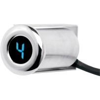 Auto Programming Gear Indicator — 29.2 mm handlebar (1.15 in), blue readout