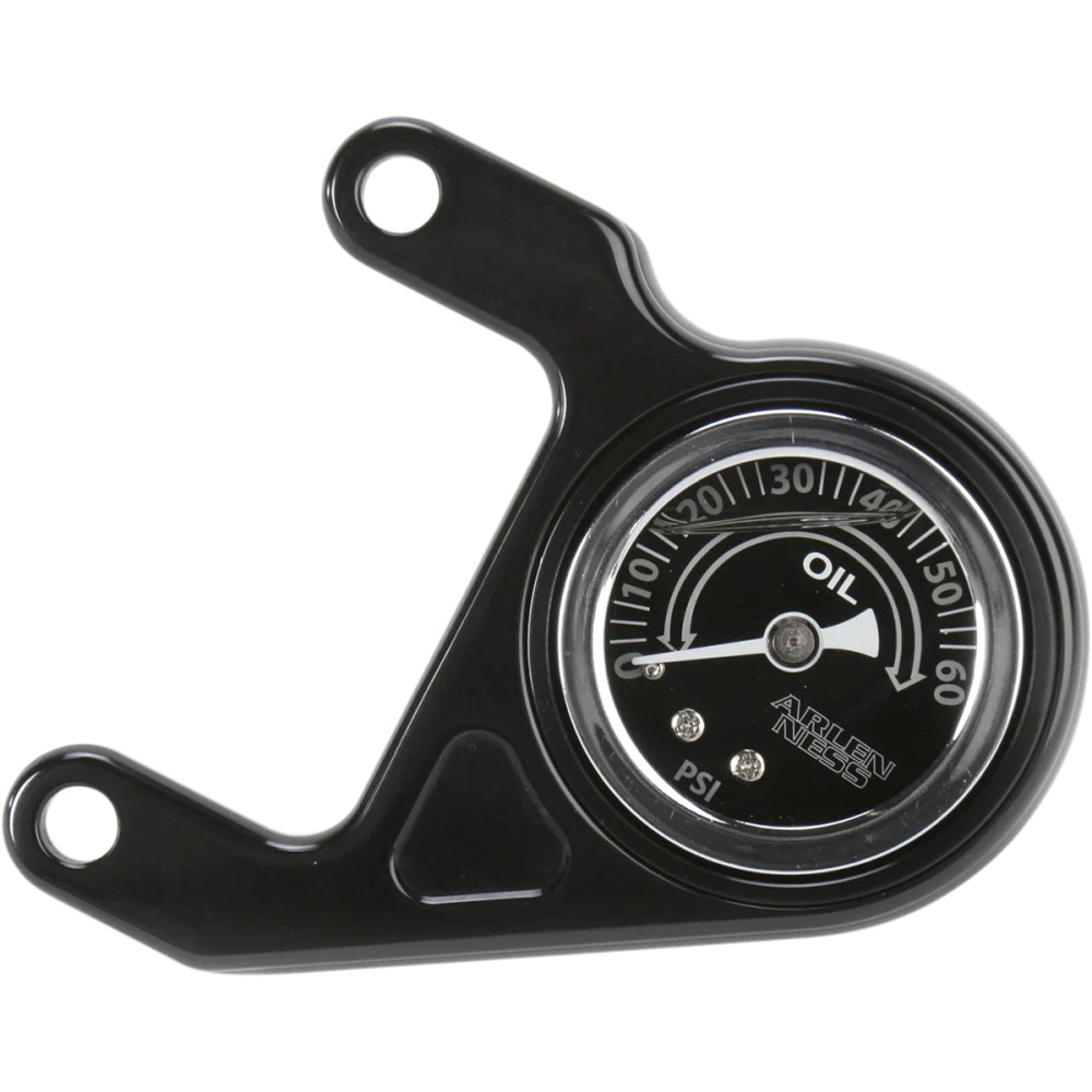 Oil Pressure Gauge Kit — 0–60 psi, black/silver housing Oil Pressure Gauge Kit — 0–60 psi, black/silver housing