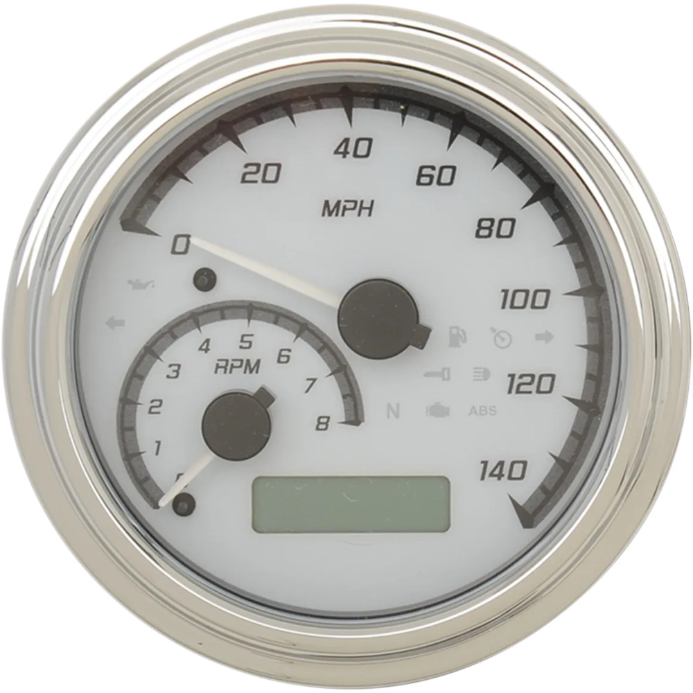 MVX Series Analog Gauge System — 0–140 mph, 0–8,000 rpm, 4-5/8" outside diameter