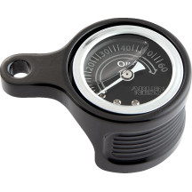 Method® Oil Pressure Gauge — 0–60 psi, Black face, Chrome housing