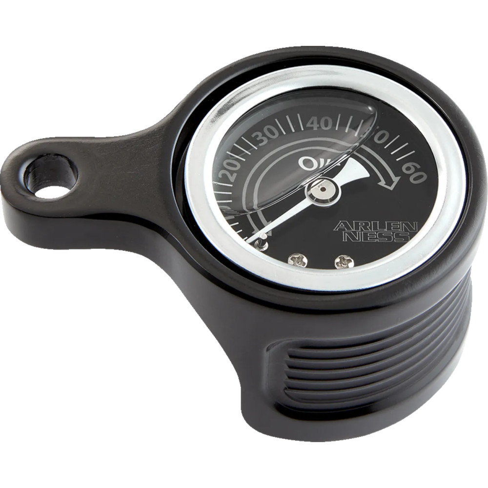 Method® Oil Pressure Gauge — 0–60 psi, Black face, Chrome housing Method® Oil Pressure Gauge — 0–60 psi, Black face, Chrome housing
