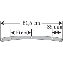 Plástico de reemplazo Road King — 38 cm alto, 58,5 cm ancho, recorte de faro 24 cm, transparente