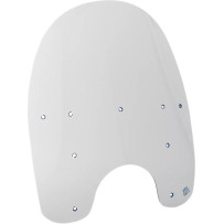 Parabrisas de repuesto de plástico — 38 cm (15") de altura, 49,5 cm (19-1/2") de ancho, 18 cm (7") diámetro de corte de faro, So