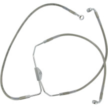 Kit de líneas de freno de acero inoxidable — 39 cm (15-3/8"), 58.5 cm (23"), sin ABS