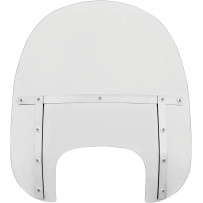 Memphis Fats Windshield — 17 in (43 cm), Clear