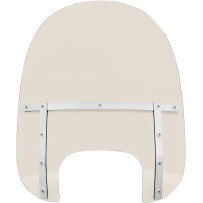 Memphis Fats Windshield — 19" height, Gray, fits '18–'19 Fat Boy