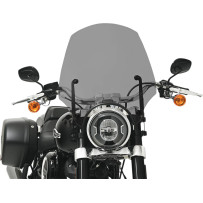 El Paso Sportshield — 43 cm (17") height, 51 cm (20") width, 23 cm (9") headlight cutout, Black Smoke