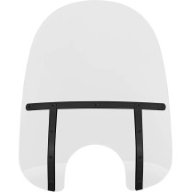 Parabrisas Memphis Fats — 53.5 cm (21") de altura, corte de faro 18 cm (7"), Transparente