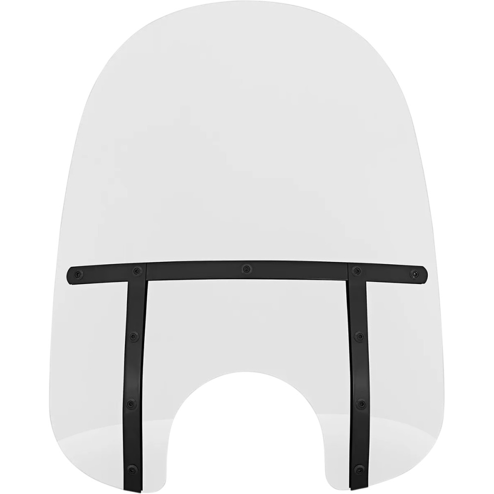 Parabrisas Memphis Fats — 53.5 cm (21") de altura, corte de faro 18 cm (7"), Transparente
