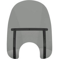 Memphis Slim Windshield — 17 in, Black/Smoke