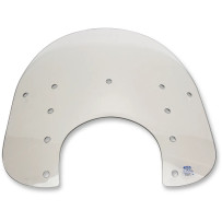 Replacement Fats Windshield Plastic — 15" height, 22" width, 9" headlight cutout, 72% VLT, gray