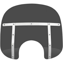 Parabrisas Memphis Fats — Altura 33 cm (13"), Ancho 56 cm (22"), Corte de faro 18 cm (7")