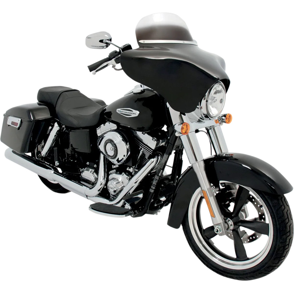 Batwing Fairing — 43 cm (17") altura, 85 cm (33-1/2") ancho, negro brillante